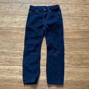 Land’s End Black Corduroy Little Boy Pants, Size 7